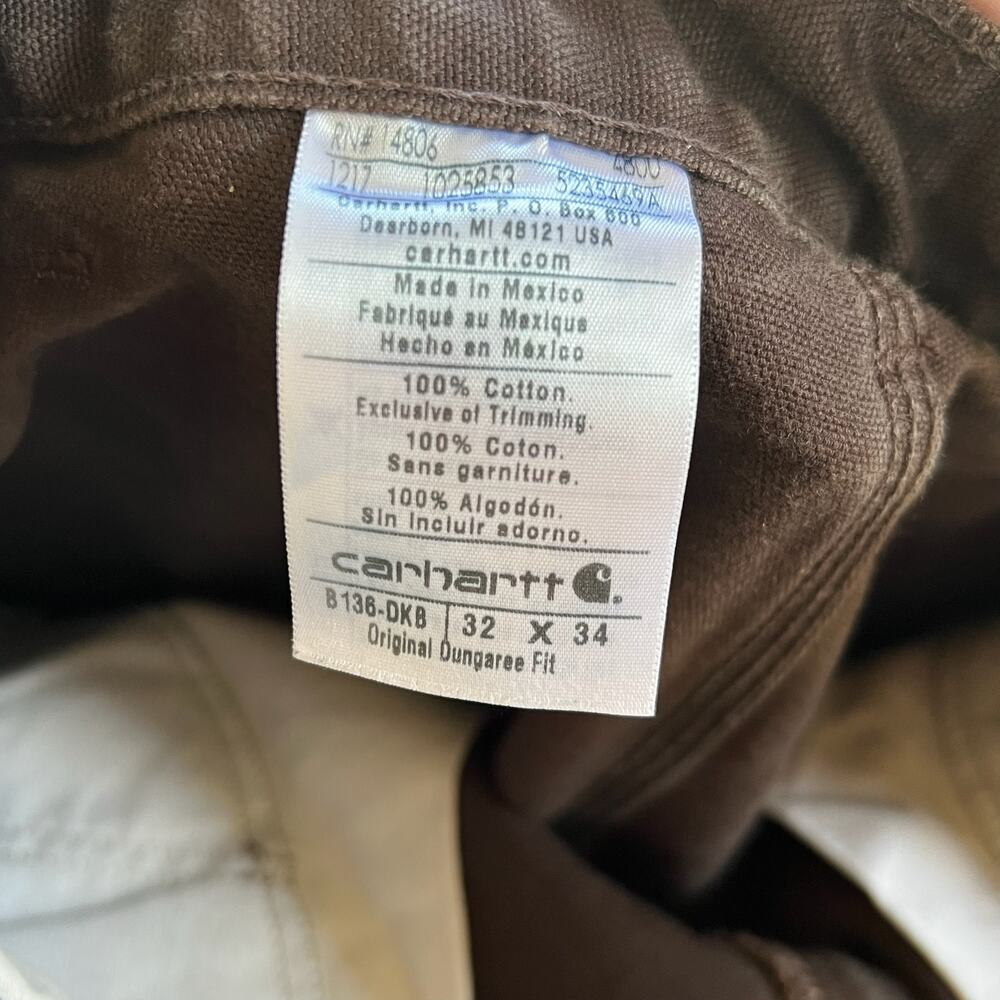 Carhartt brown double knee work wear carpenter pants - Picture 6 of 8